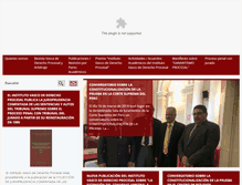 Tablet Screenshot of institutovascodederechoprocesal.com
